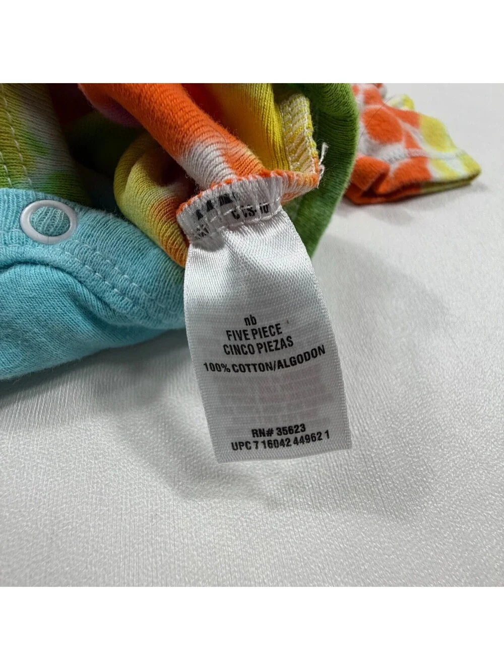 Carter's Newborn Tie-Dye Heart Short Sleeve Bodysuit